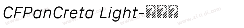 CFPanCreta Light字体转换
